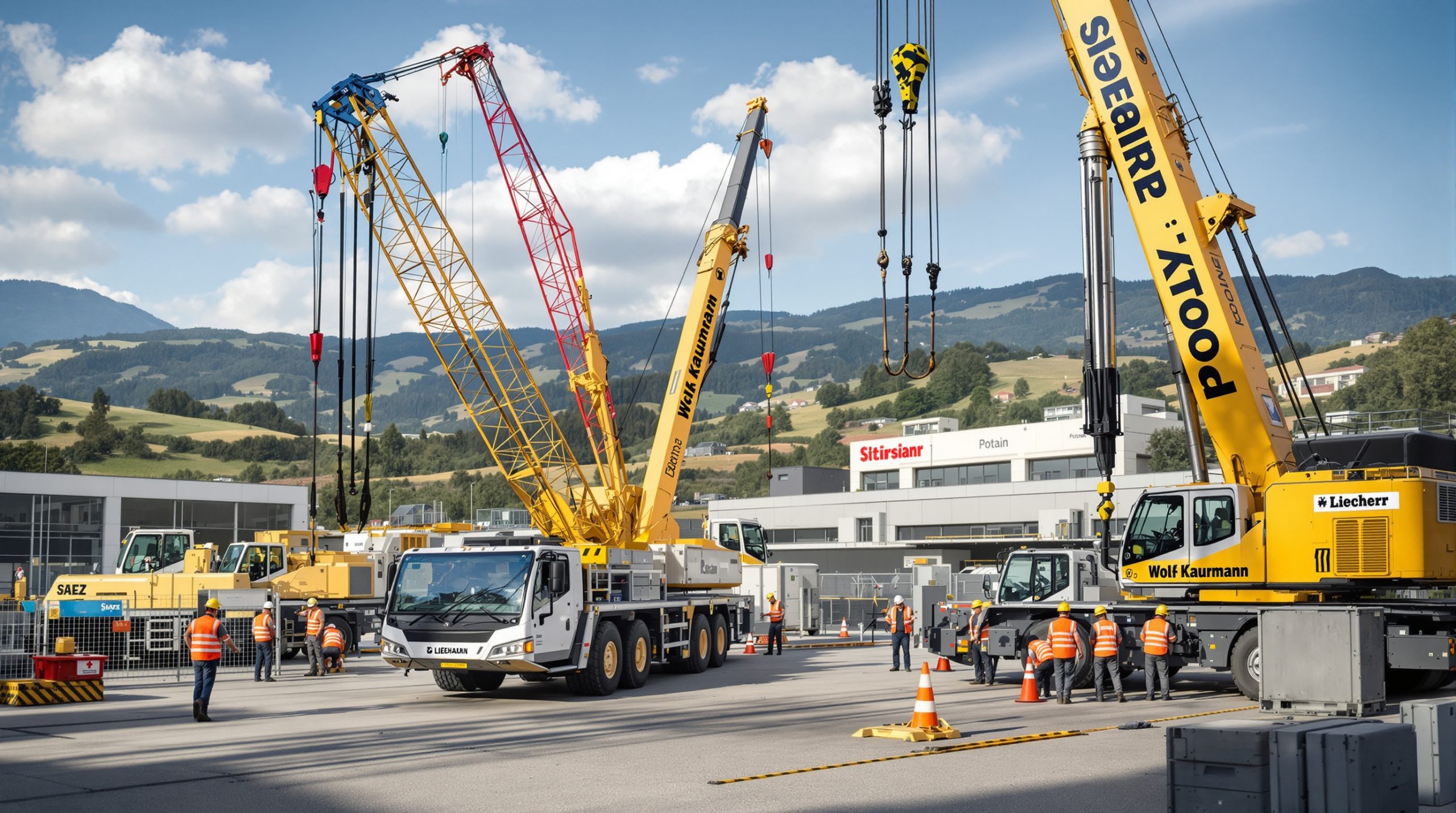 service professionnel de dépannage de grues de chantier saez, liebherr, wolf kaufmann, potain et stirnimann en suisse romande. intervention rapide et efficace pour tous types de grues.